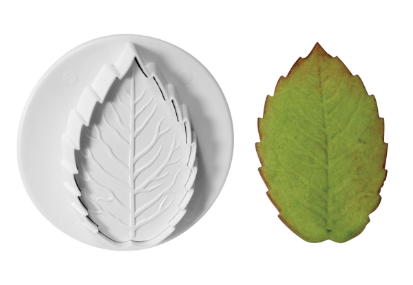 Veined Rose Leaf Plunger Cutter - XL
